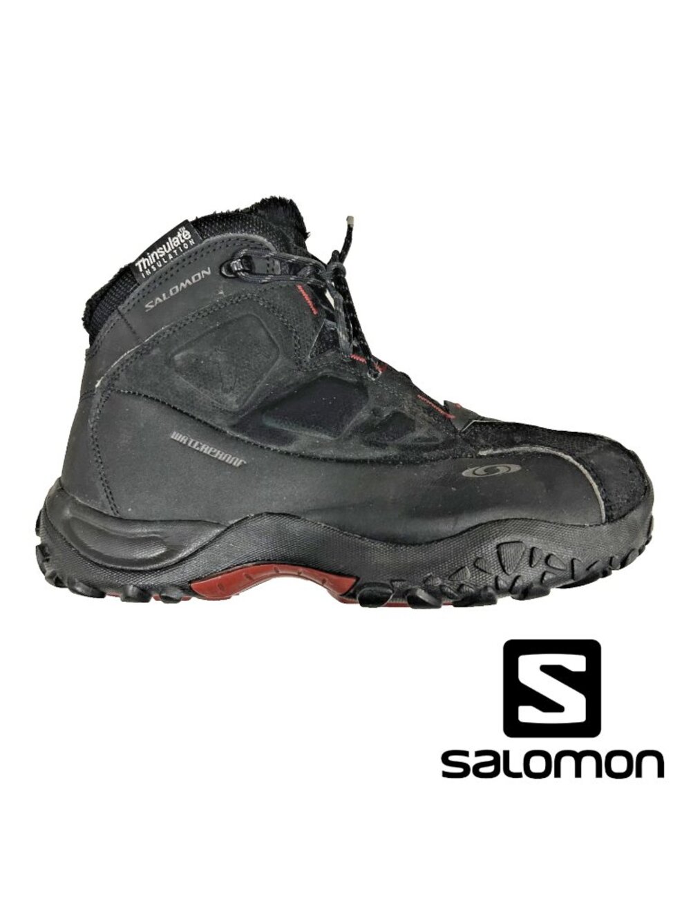 Salomon Avo W+ Thinsulate™ Waterproof Womans Winter Boots Size 7 Lace Up